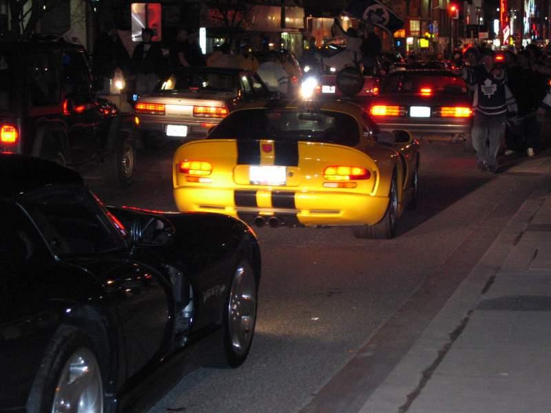 Downtown Toronto after Leafs won the Quarter Finals 64.JPG